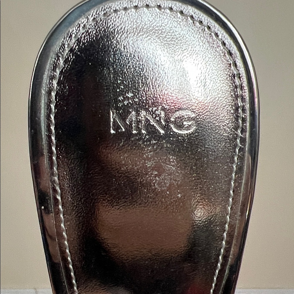 Mango Clear PVC Slingback Heels with Silver Accents - Picture 13 of 13